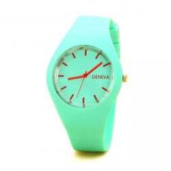 Елегантен цветен часовник със силиконова каишка в 3 различни цвята